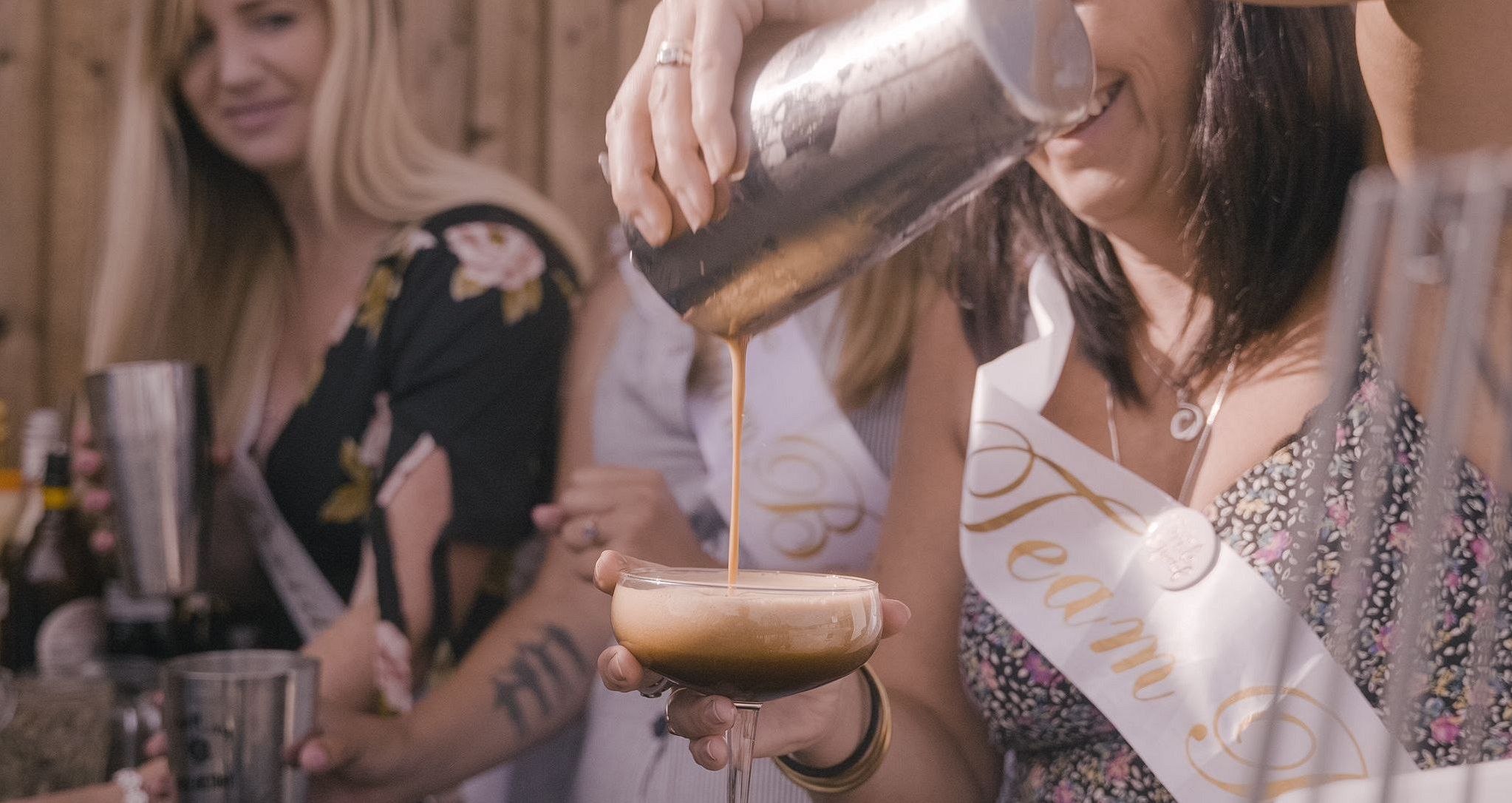A cocktail being prepared in a city centre bar, one of many top Newcastle hen do ideas featured in our guide.