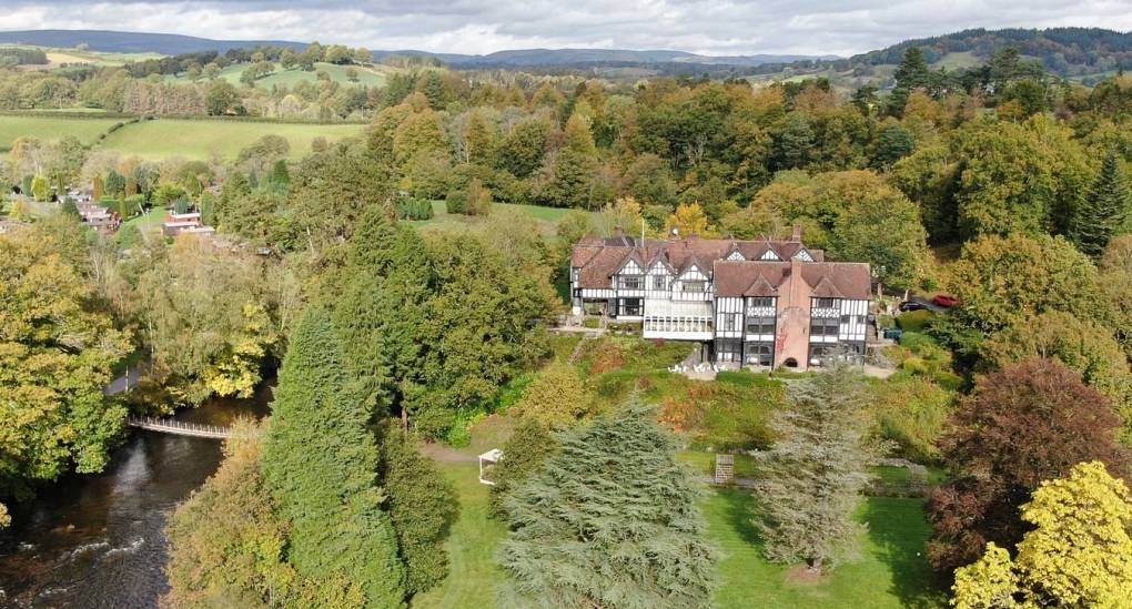 Drone view of the house