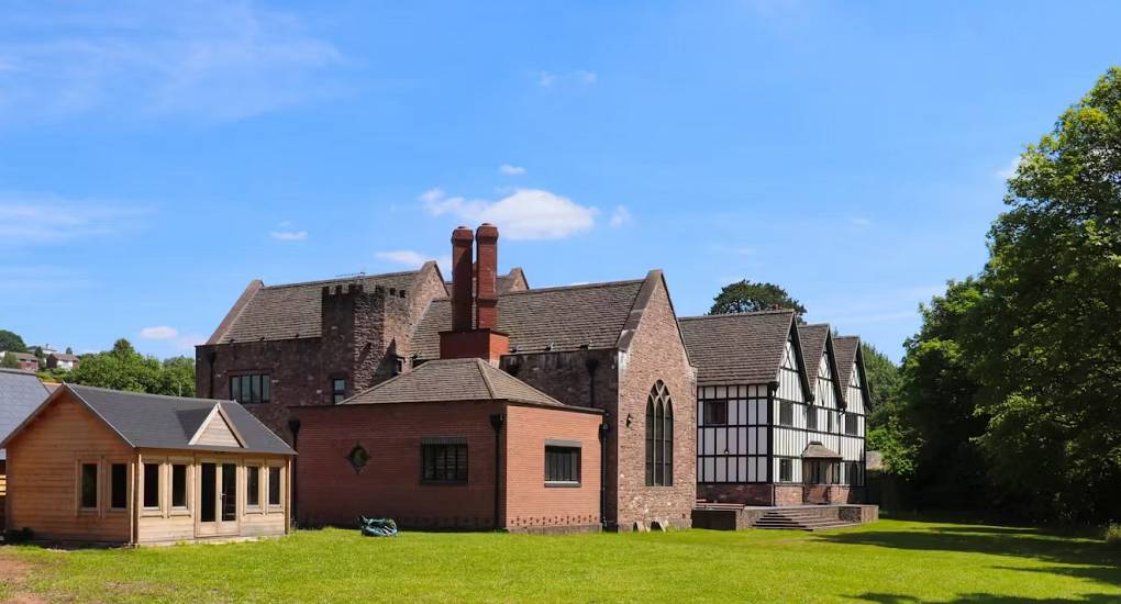 A view of the Monmouth Manor hen accommodation from outside