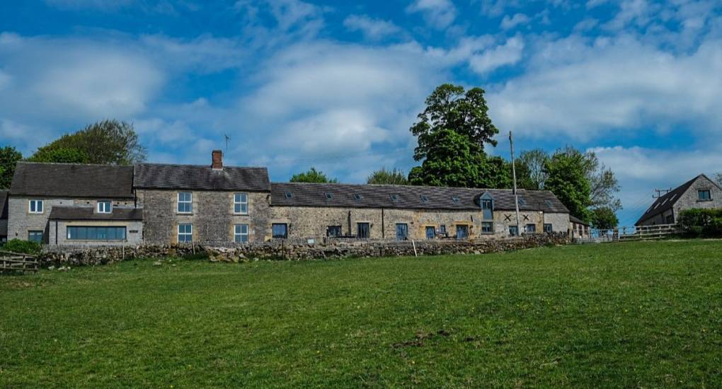 View of the various cottages on the site