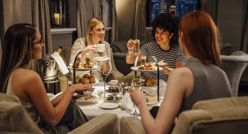 Afternoon tea is popular with London hen dos