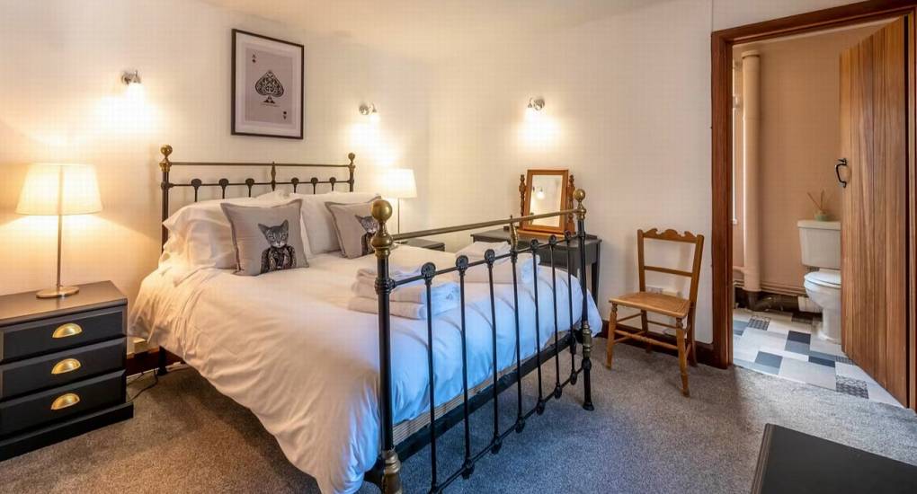 Another stylish bedroom at the luxury Wales hen do party house the Musicians Manor