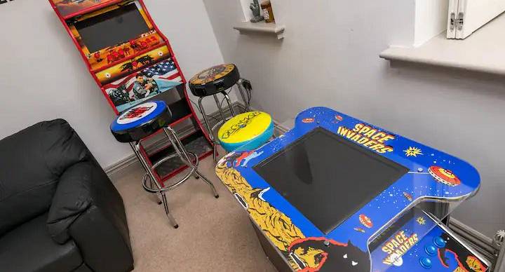Arcade machines in one of the rooms