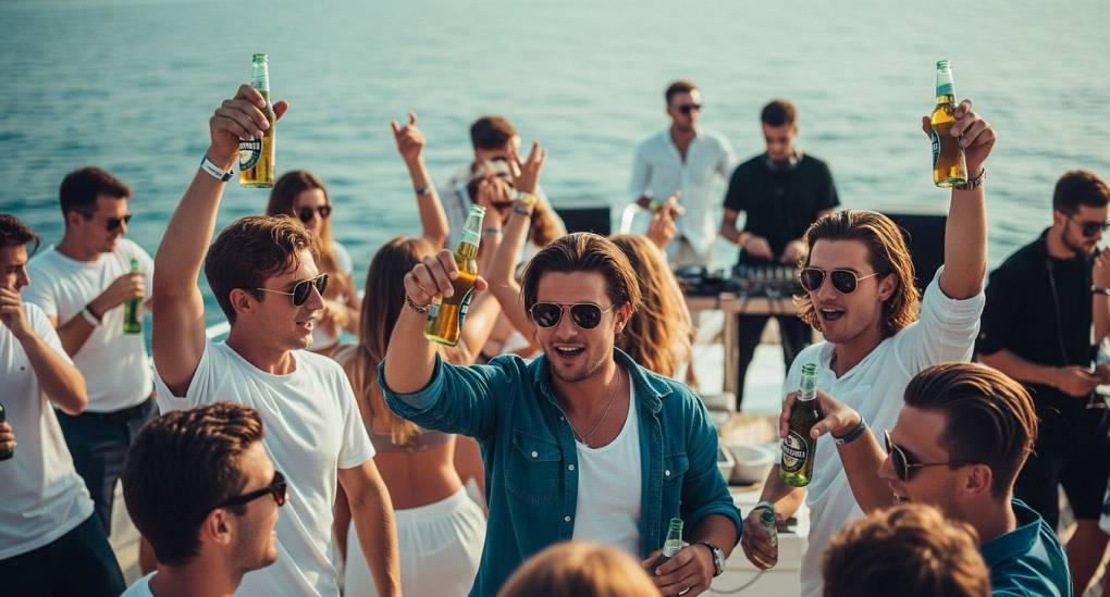 Party Boat on the Bunnies & Boats Benalmadena stag weekend package
