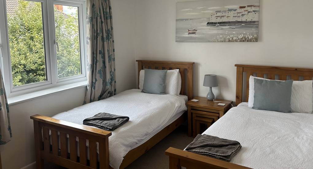 Bedroom two of the Charming Bournemouth Party House