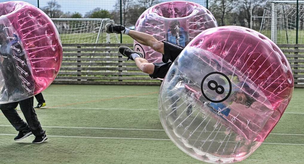 Bubble football is a quirky and hilarious Oxford stag do activity