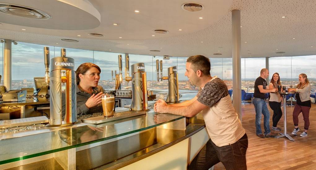 The Guinness Gravity bar offers great views across the city