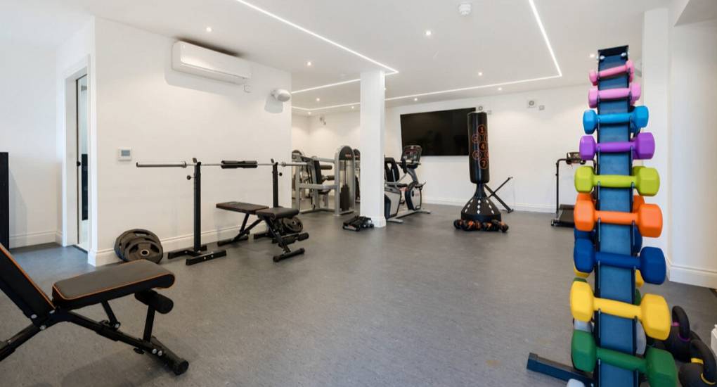 The gym at the Chessington Castle 