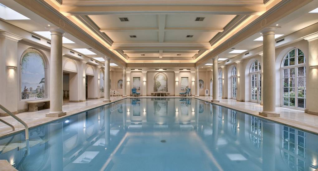 Large private indoor swimming pool