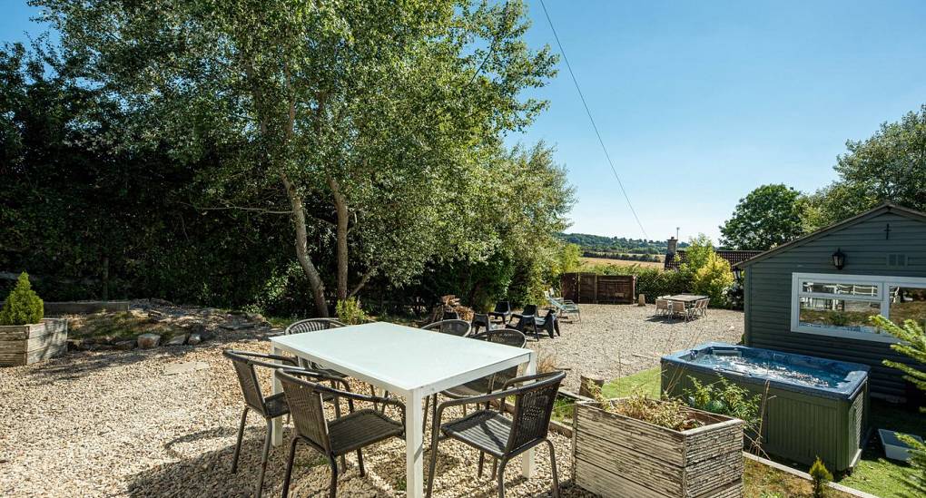 Stag and Hen party houses outside seating 3