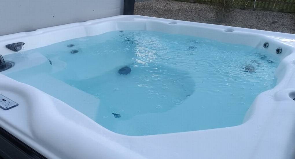 hot tub in the garden