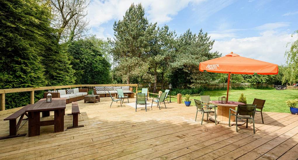 Stag and Hen Party house decking 3