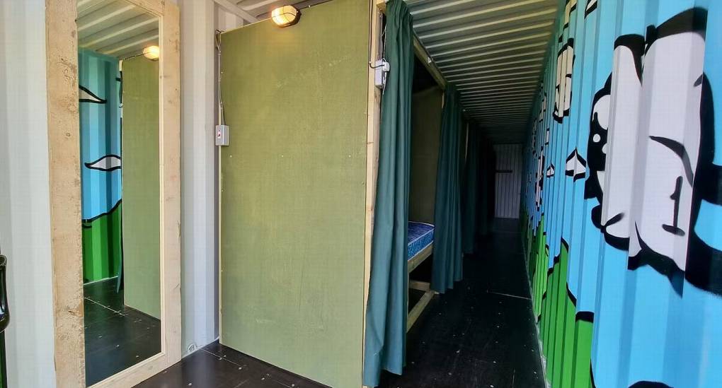 Hen Night accommodation container bedrooms