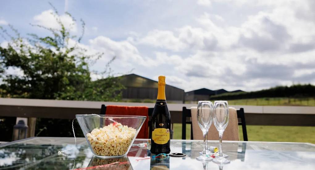 Garden seating with bubbles