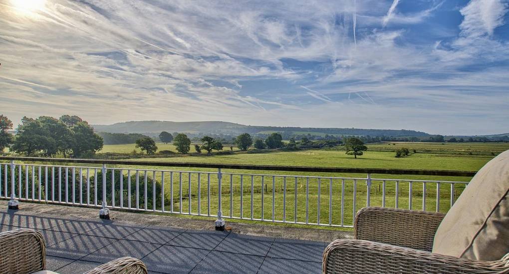 Garden Balcony view of the fields