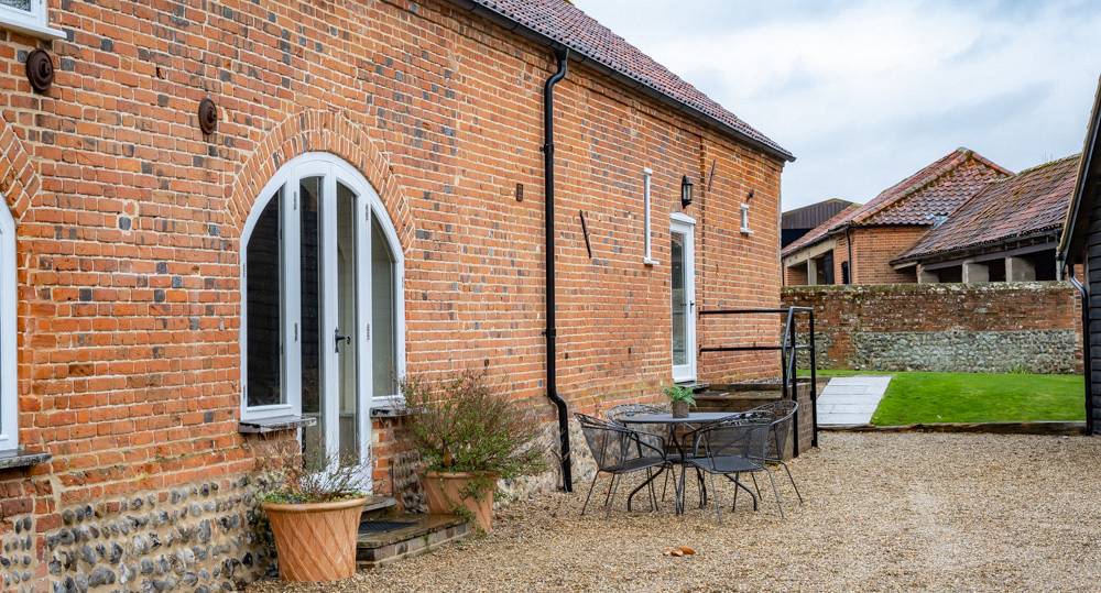 Outside seating in the garden