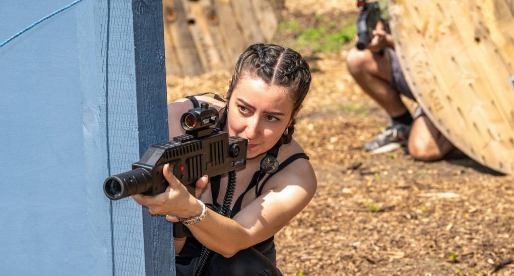 Hen do activity laser combat