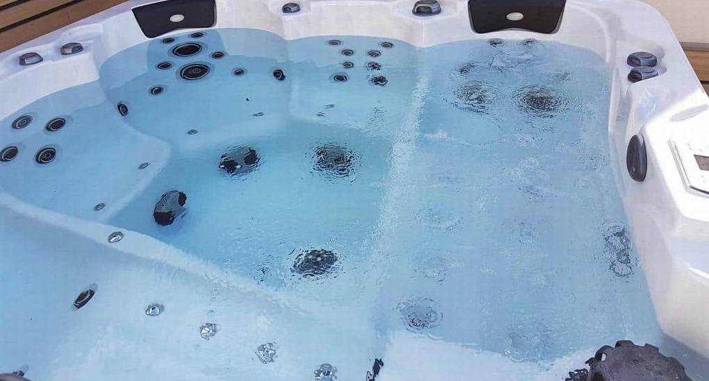 Hot tub close up