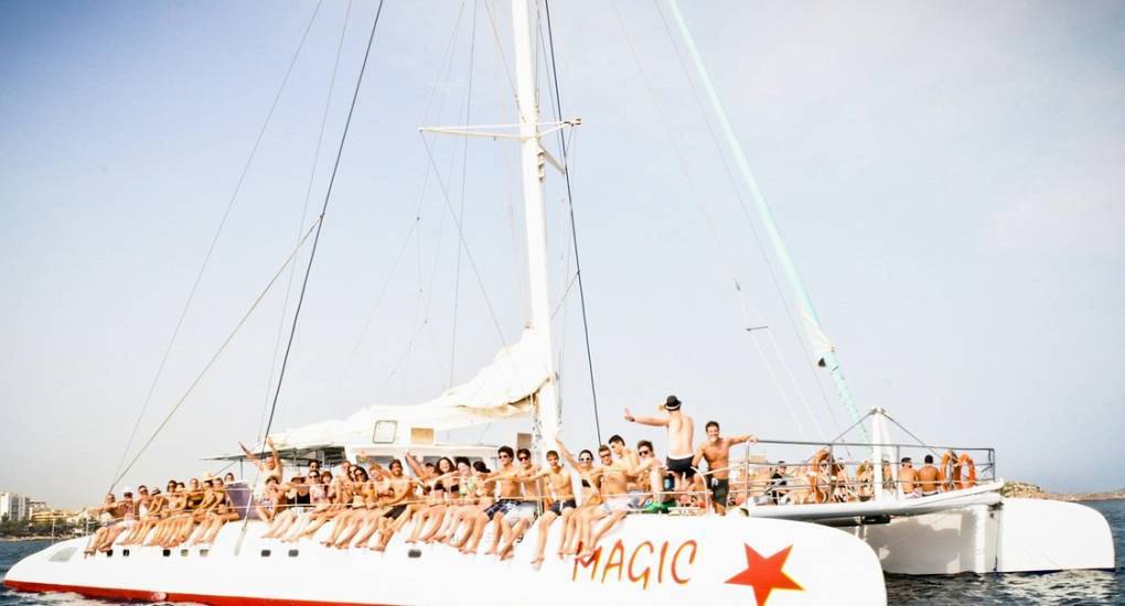 Boat party in Ibiza