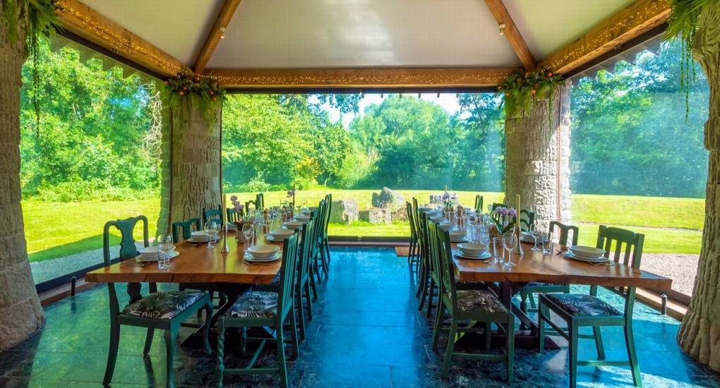 Luxury Wales hen do party house the Musicians Manor dining area from different angle