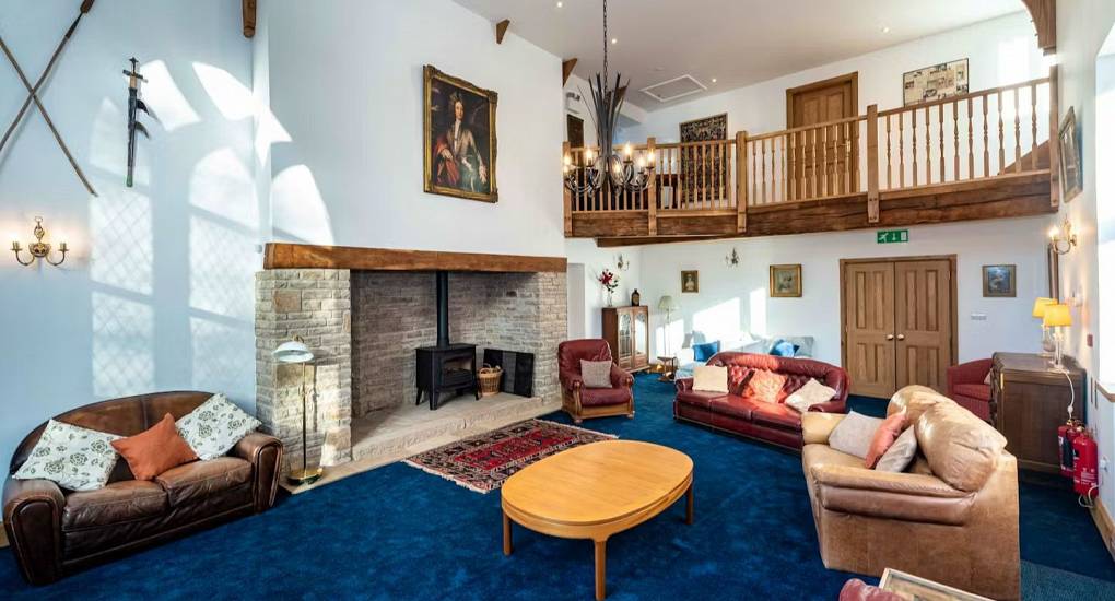 Monmouth Manor hen do accommodations lounge area from a different angle