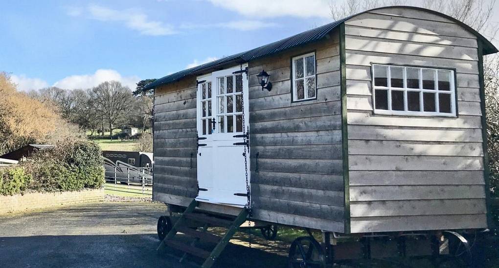 New Forest party house, The Star Gazers shepherd hut