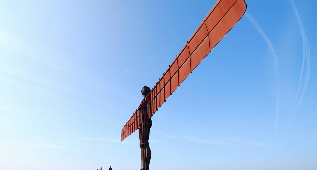 Newcastle's famous landmark, The Angel of the North
