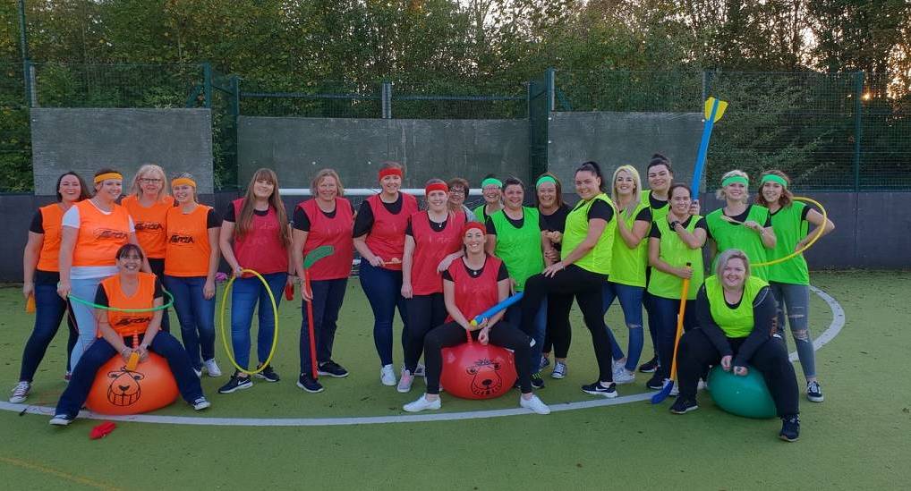 Group at the Old School Sports day hen do event