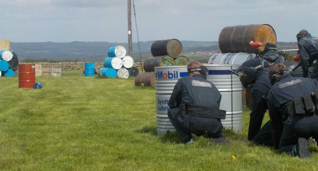 One of the many Paintball scenarios for stags and hens to enjoy