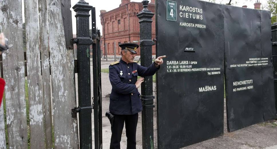 Prison Officer welcomes groups of Stag and Hens to Riga's Prison Experience