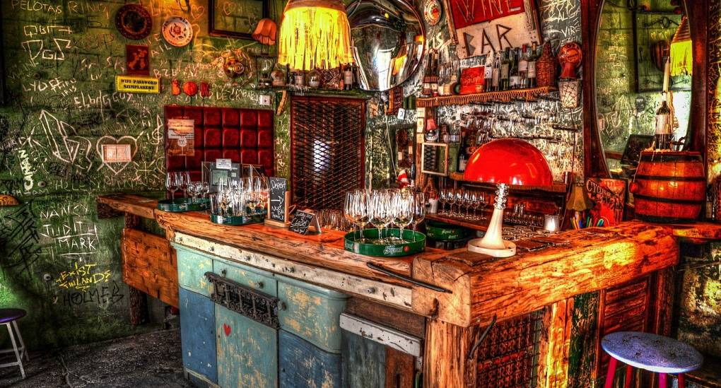 One of the many Budapest ruin bars you may visit on your bar crawl