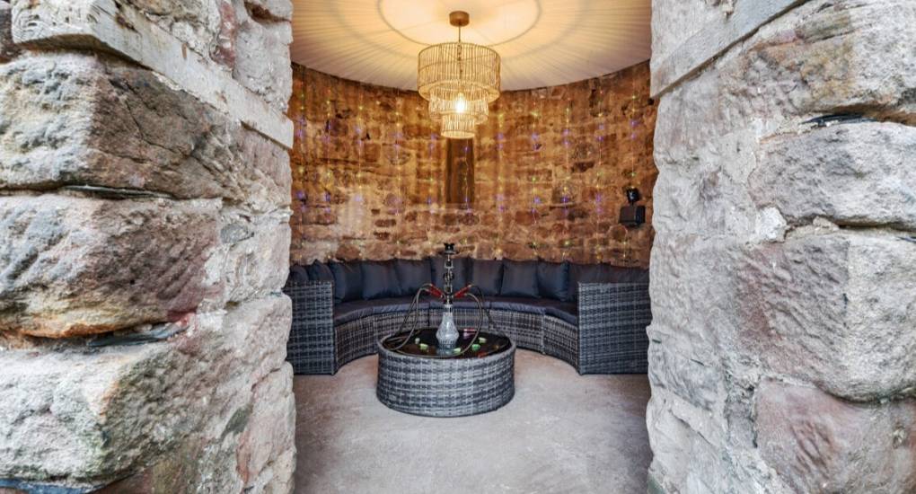 Shisha room in the watchtower