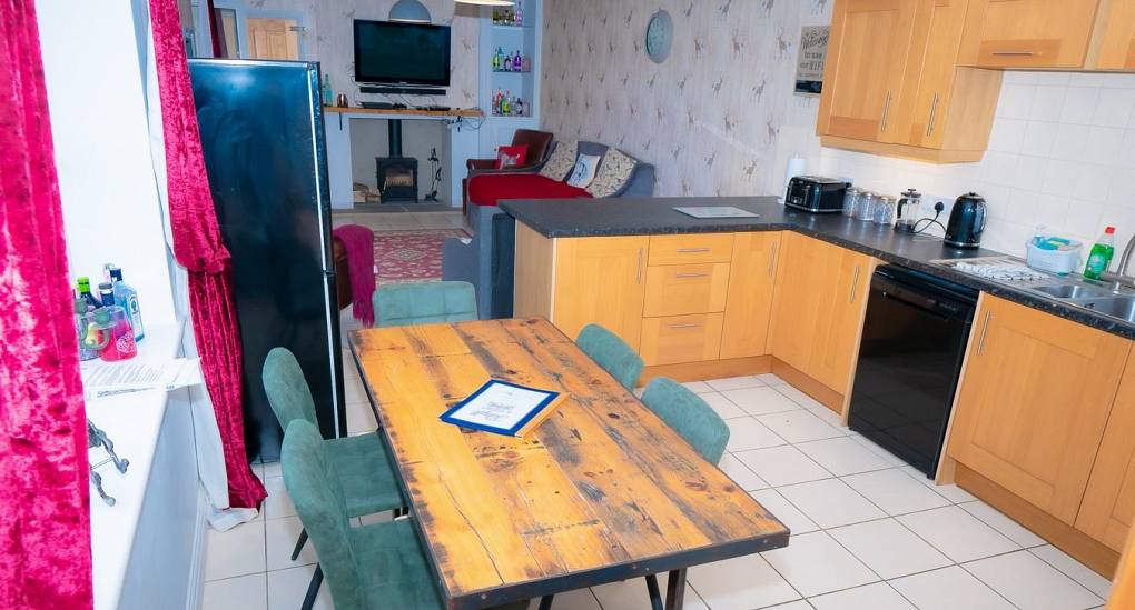 Dining table in the kitchen