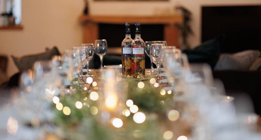 Pretty dining table set up 