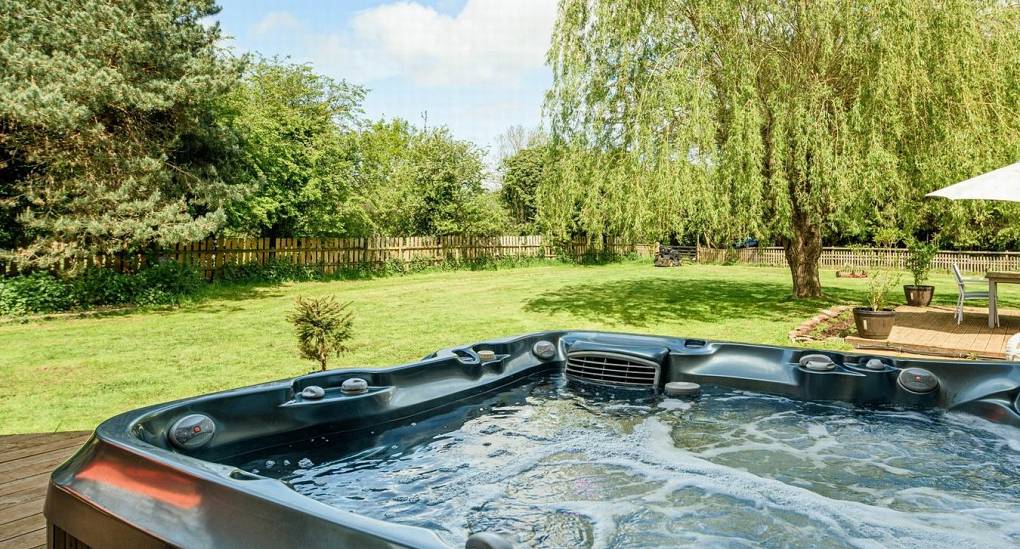 Hot tub view of the garden