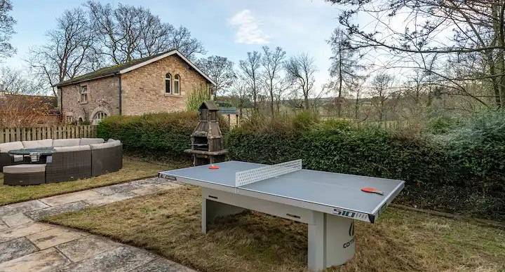 Table tennis table in the grounds for guest to use