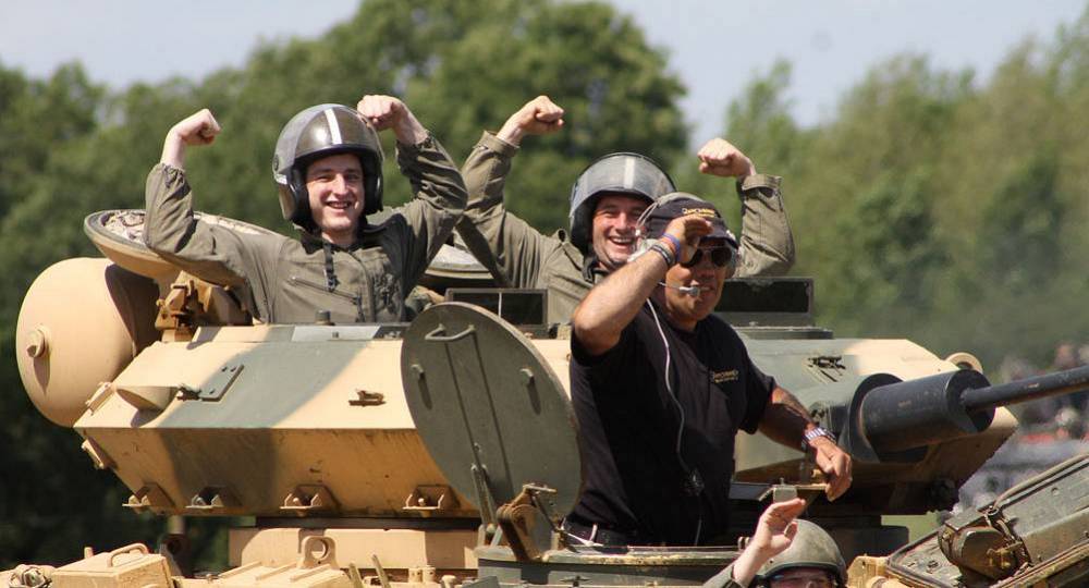 Tank driving is one of the more unique stag do ideas near Northampton