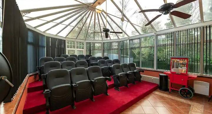 Cinema room at the Island Party House