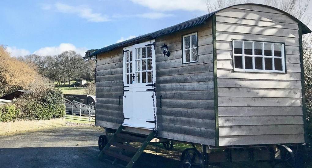 The Shepherds hut at the Forest Tree House 