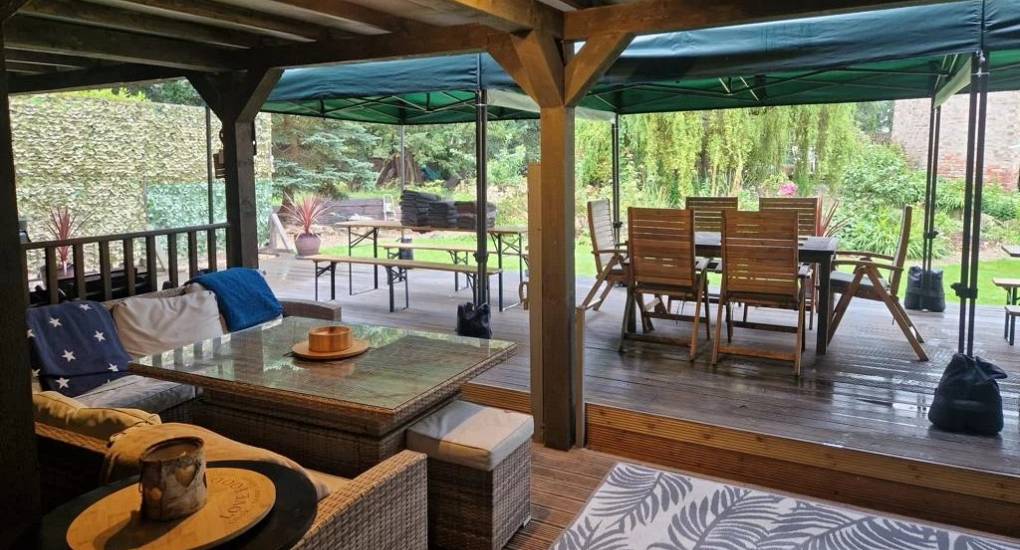 Chill out and relax with the indoor outdoor area within the Stables York