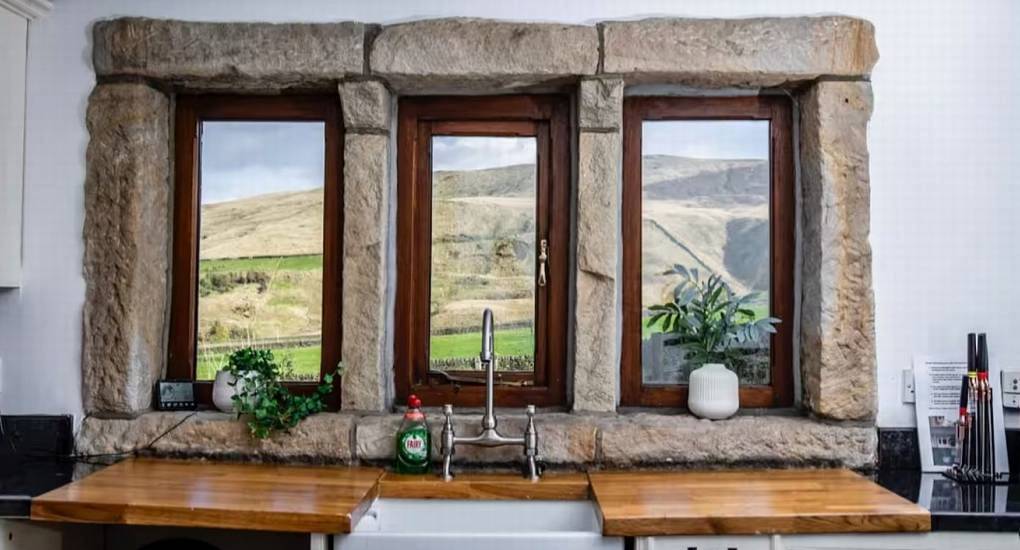 Stunning view from the sink at The Stabletree: Self-catering Hen Party House