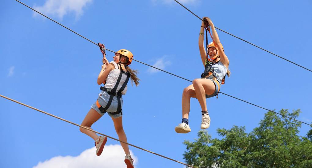 The Ziptrek at Gripped will give stags a challenge