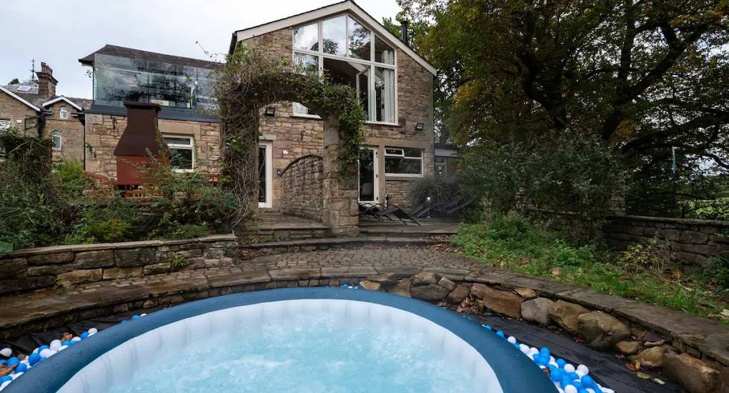 View of the house from the Hot Tub