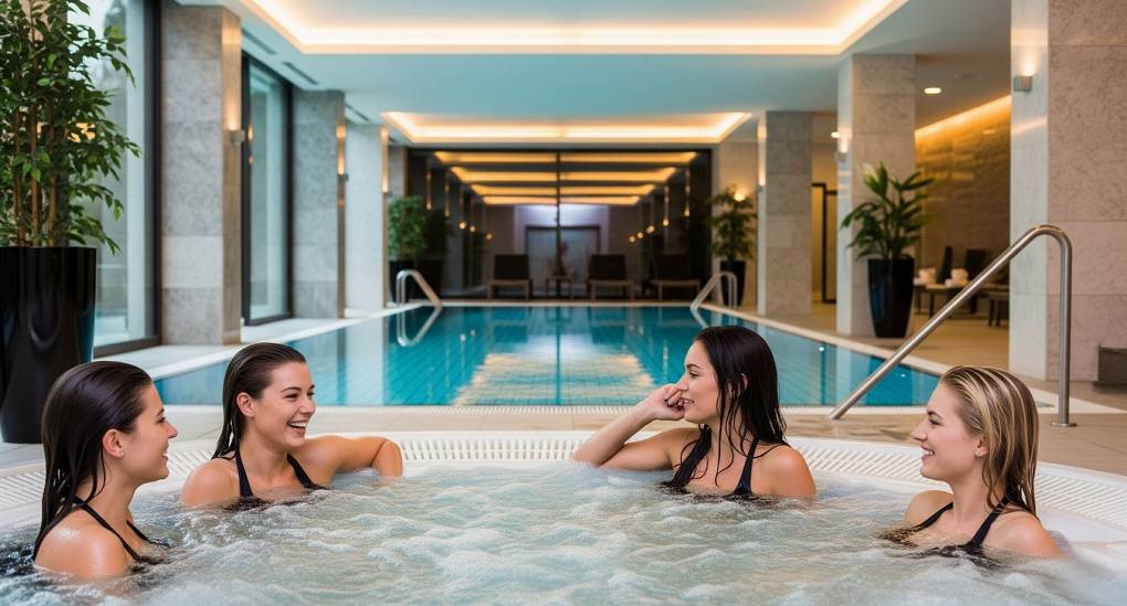 Puerto Banus Spa-tacular hen weekend package with hen party enjoying spa facilities