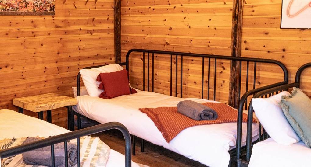 Beds in the lodge