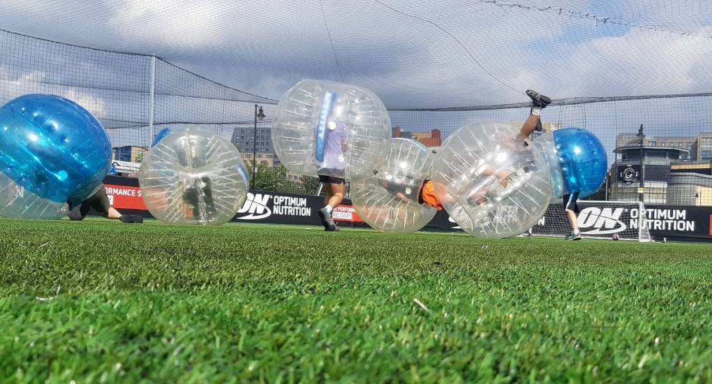 Thrilling Bubble Football match